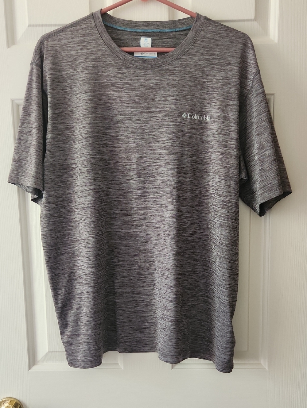 Columbia Omni Freeze Zero Men’s Heathered Charcoal Short-Sleeve Performance Tee